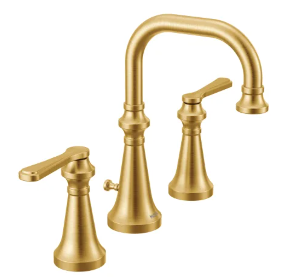Moen Colinet 1.2 GPM Widespread Bathroom Faucet with Pop-Up Drain Assembly