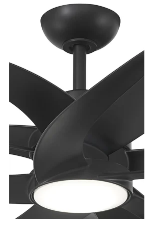 MinkaAire Pinup 60" 10 Blade Indoor LED Ceiling Fan with Remote Control