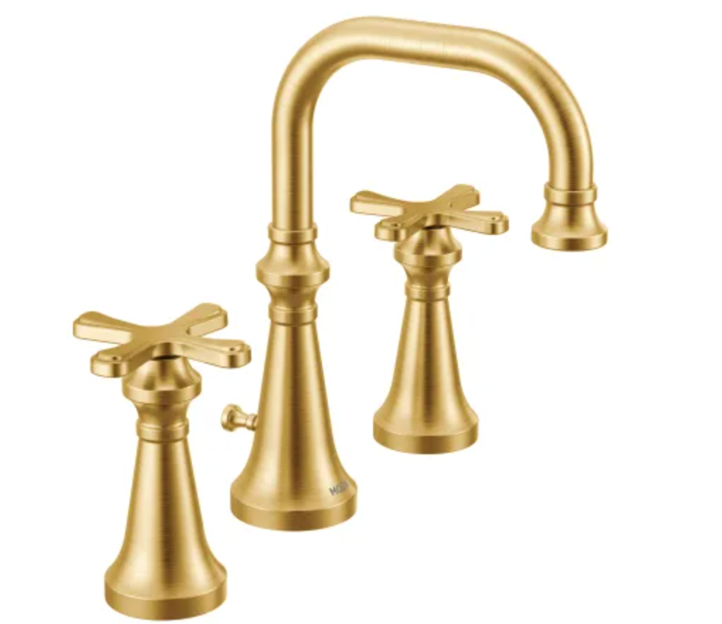 Moen Colinet 1.2 GPM Widespread Bathroom Faucet with Pop-Up Drain Assembly