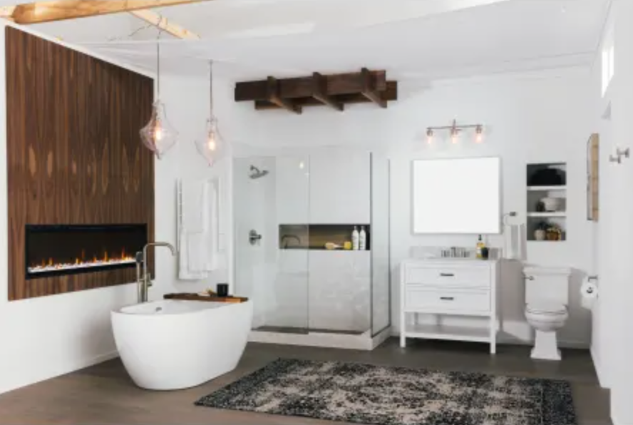 Miseno 59" Free Standing Acrylic Soaking Tub with Center Drain
