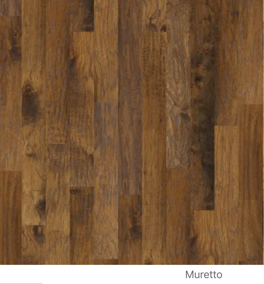 Bernina Hickory 5" Wide Handscraped Engineered Hickory Hardwood Flooring with 5-Ply Layers - Sold by Carton (36.36 SF/Carton)