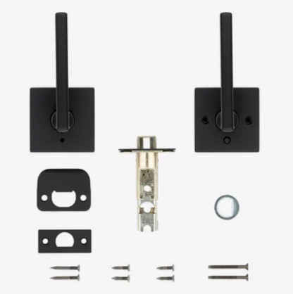 Kwikset Halifax Passage Door Lever Set with Square Rose