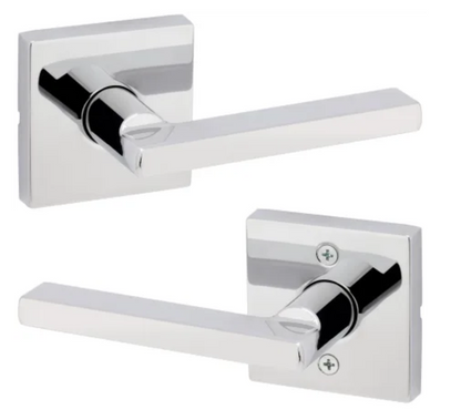 Kwikset Halifax Passage Door Lever Set with Square Rose