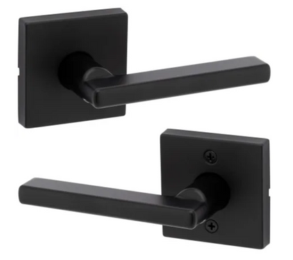 Kwikset Halifax Passage Door Lever Set with Square Rose
