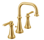 Moen Colinet 1.2 GPM Widespread Bathroom Faucet with Pop-Up Drain Assembly