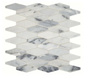 Sublimity - 11" x 12" Geometric Mosaic Floor and Wall Tile - Honed Marble Visual - Sold by Sheet (0.87 SF/Sheet)