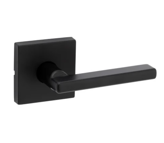 Kwikset Halifax Passage Door Lever Set with Square Rose