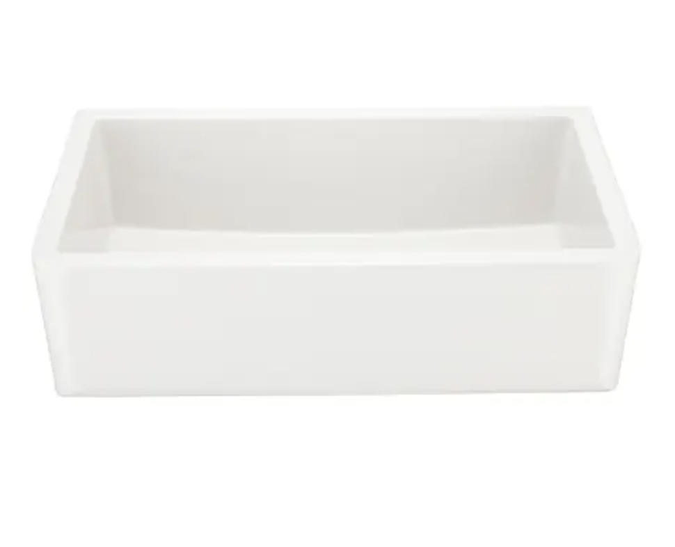Signature Hardware Grigham 33" Farmhouse Single Basin Fireclay Kitchen Sink