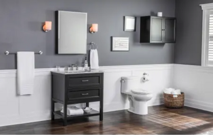 Miseno Mia One-Piece High Efficiency Toilet with Elongated Chair Height Bowl - Includes Soft Close Seat and Wax Ring Kit