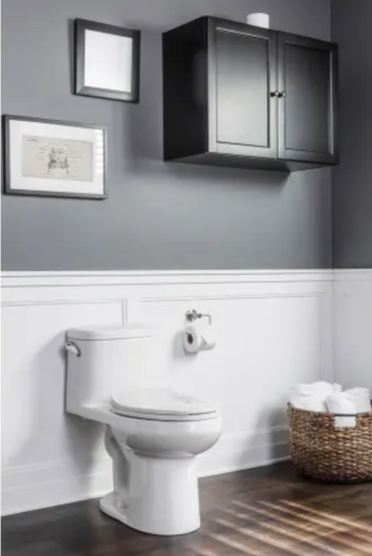 Miseno Mia One-Piece High Efficiency Toilet with Elongated Chair Height Bowl - Includes Soft Close Seat and Wax Ring Kit