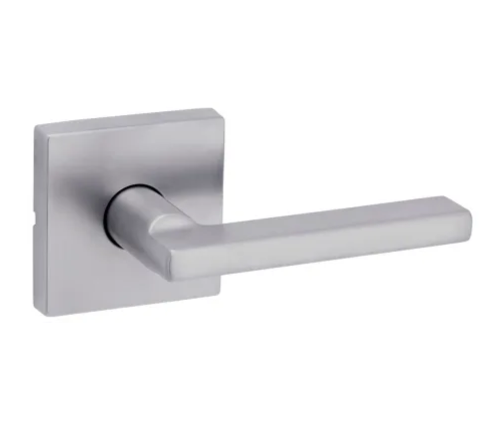 Kwikset Halifax Passage Door Lever Set with Square Rose