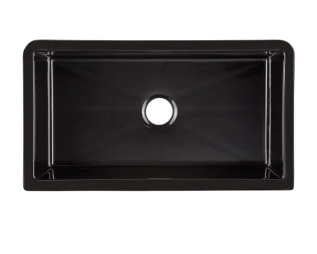 Signature Hardware Grigham 33" Farmhouse Single Basin Fireclay Kitchen Sink