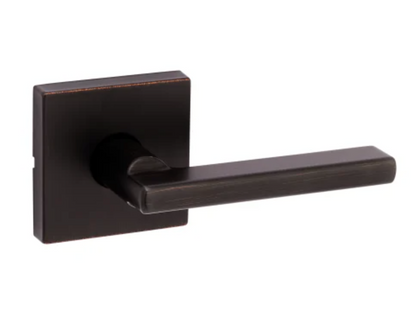 Kwikset Halifax Passage Door Lever Set with Square Rose