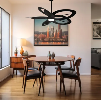 MinkaAire Pinup 60" 10 Blade Indoor LED Ceiling Fan with Remote Control