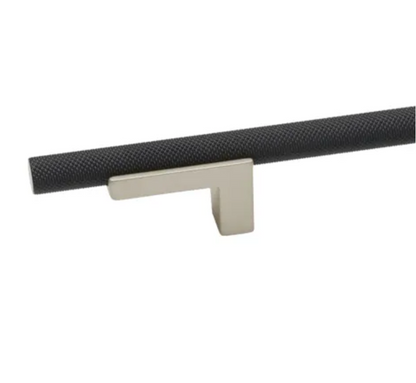 Alno Vita Bella 3" Center to Center Modern Industrial Knurled Cabinet Bar Handle / Drawer Bar Pull on L Posts