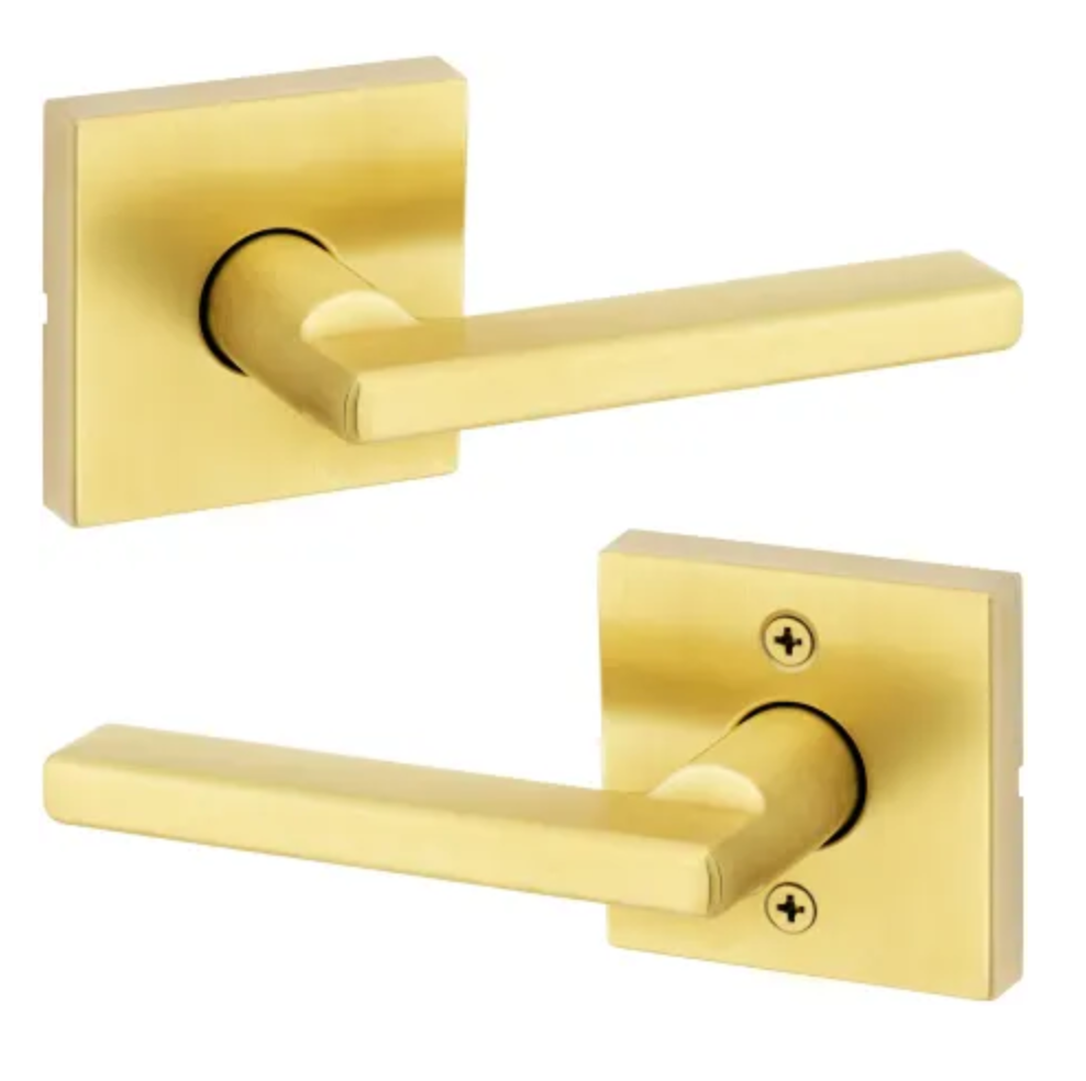 Kwikset Halifax Passage Door Lever Set with Square Rose