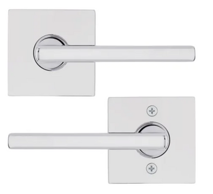 Kwikset Halifax Passage Door Lever Set with Square Rose