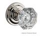 Crystal Privacy Door Knob with Round Rose