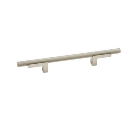 Alno Vita Bella 3" Center to Center Modern Industrial Knurled Cabinet Bar Handle / Drawer Bar Pull on L Posts