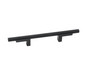 Alno Vita Bella 3" Center to Center Modern Industrial Knurled Cabinet Bar Handle / Drawer Bar Pull on L Posts