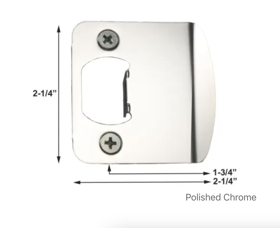 Extended Lip Strike Plate