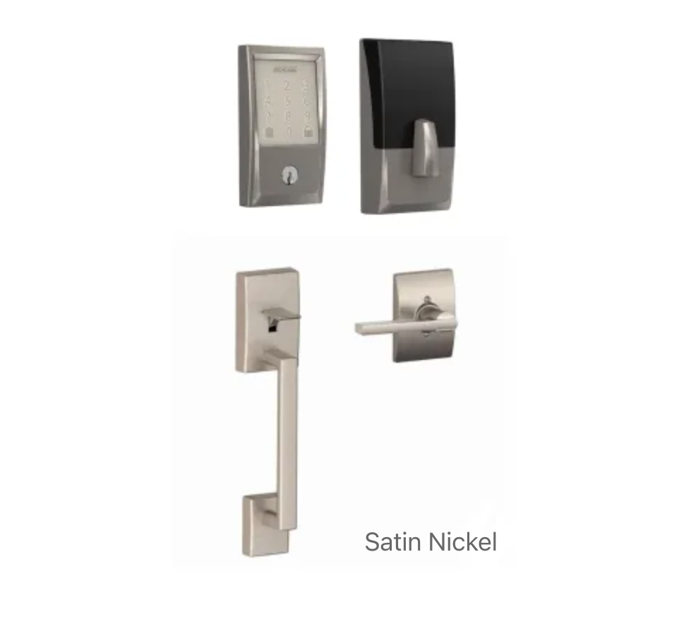Encode WiFi Enabled Electronic Keypad Deadbolt with Century Entry Handleset and Latitude Lever