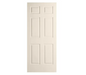 26" x 80" Primed 6-Panel Colonist Molded Hollow Core Slab Door